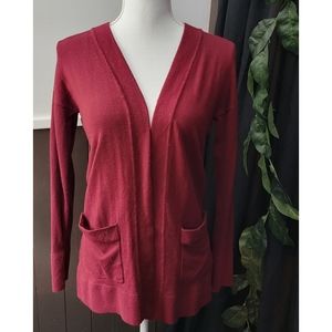 Pink Rose Cardigan with Criss Cross Side Slit